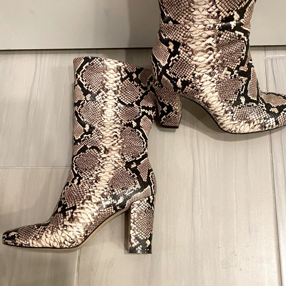 Vegan Snake Skin Boots by The Fix